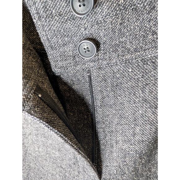 WRAP LONDON Women's Gray Tweed Shorts Size 12 NWT Linen Wool Silk Luxury UK - Picture 4 of 13